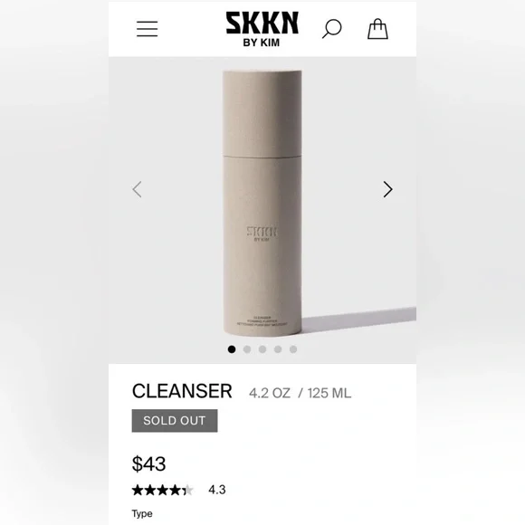 Kim Kardashian's SKKN BY KIM skincare Cleaner Foaming Purifier - Picture 2 of 3